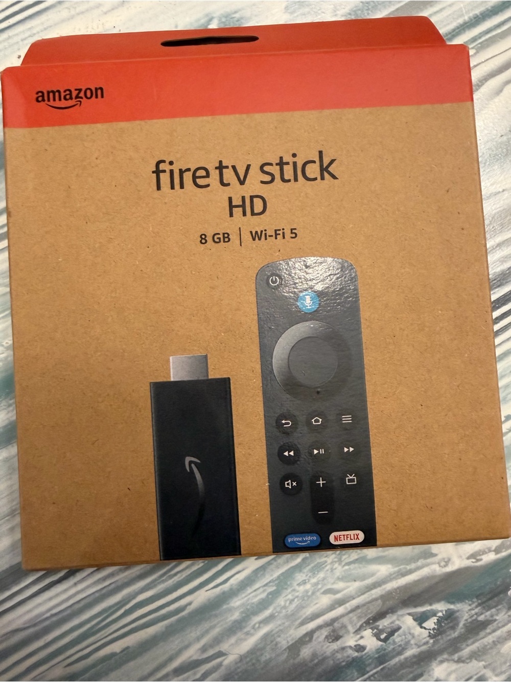 Amazon Fire TV Stick HD in Black and Red Accents